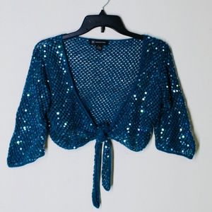INC International Concepts Silk Mermaid Shrug